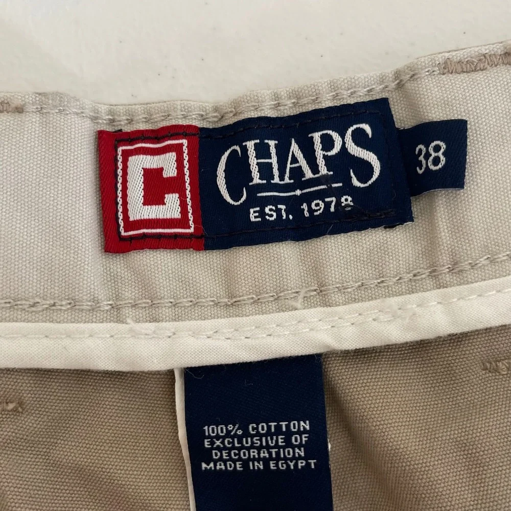 Chaps Mens Khaki Cargo Shorts 38